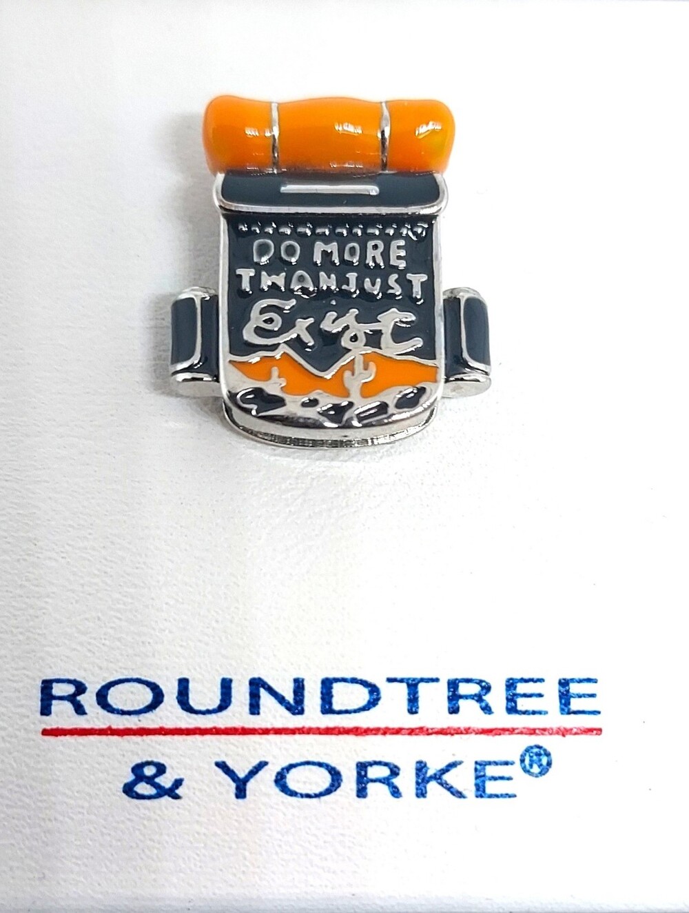 Roundtree & Yorke Pin "Do More Than Just Exist" Backpack -NWT